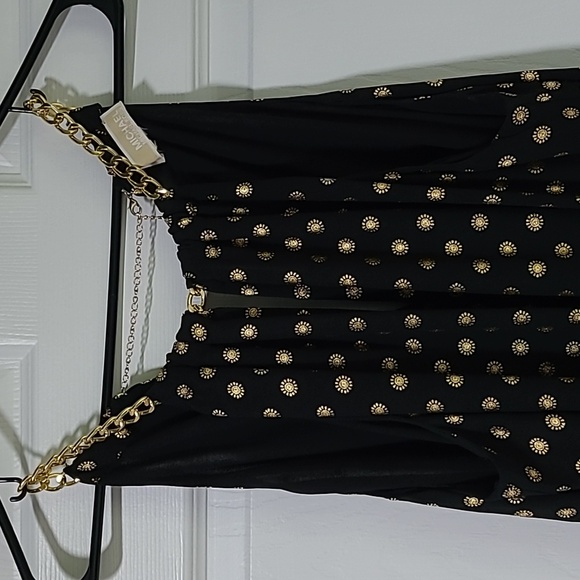 Michael Kors Bergalia Gold Foil Dress PTP Up to 23" - Picture 1 of 6